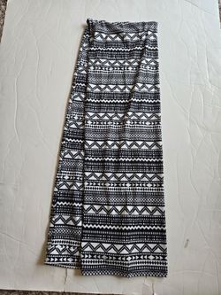 Black and White Aztec Print headwrap