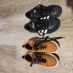 2 Pair of Shoes Size 1 for Big Boy $15 