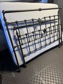 Iron Queen Size Headboard and frame
