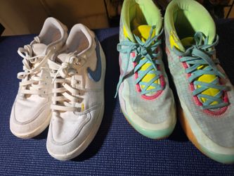 Two Pairs of Used Nike Sneakers