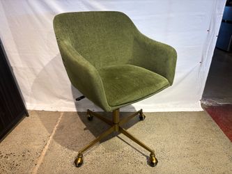 WORLD MARKET Zarek MCM Green Upholstered Office Chair