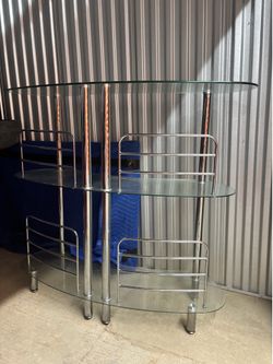 Glass shelves/ Bar Stand