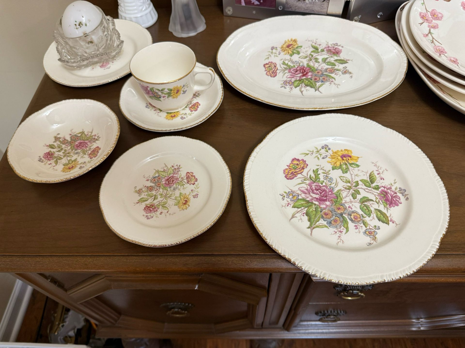 Vintage 1950s “Greenbriar” By Cunningham & Pickett (random Pieces)