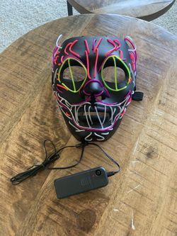 LED Glow In The Dark Cheshire Cat Mask