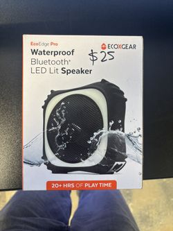 Waterproof Bluetooth LED Lit Speaker Eco X Gear 