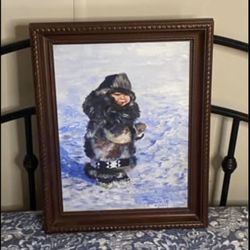 Beautiful Painting By Michael J Pickett, 1982. The artist was a color blind and dyslexic who went on