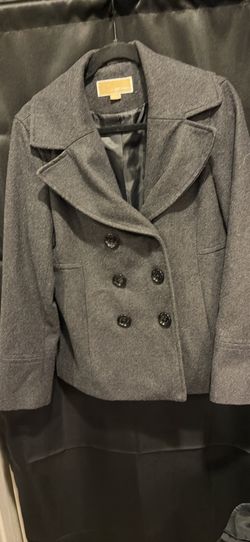 Michael Kors medium charcoal gray peacoat