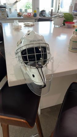 Bauer Goalie Helmet with Cage & Throat Guard