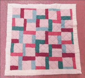 Vintage Children's Quilt 29" x 29" 