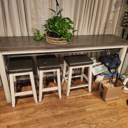 Console Table And Stool Set 