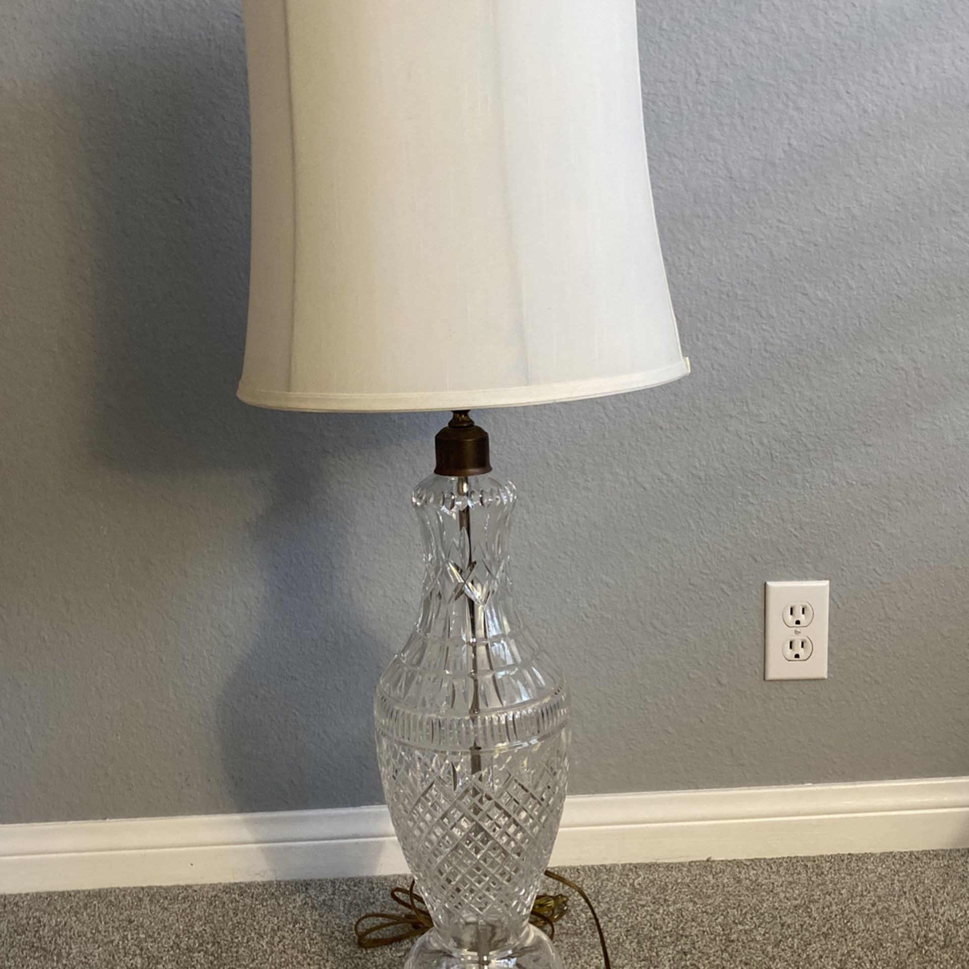 Vintage Waterford Irish Crystal Large Table Lamp