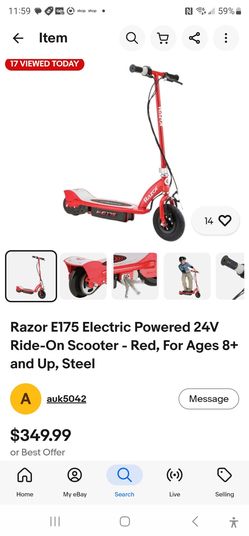RAZOR E100 Kids Electric Scooter