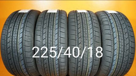 2 New Tires For Sale 225/40/18 We Service Motorcycle Tires