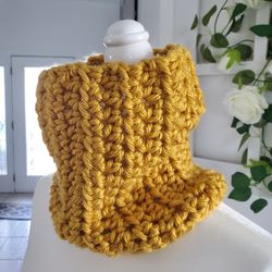 Neck warmer, scarf, chunky, fashionable, Crochet, handmade, cozy, cowl.  