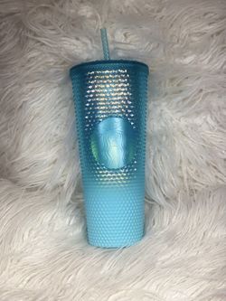 Teal ombré starbucks cup