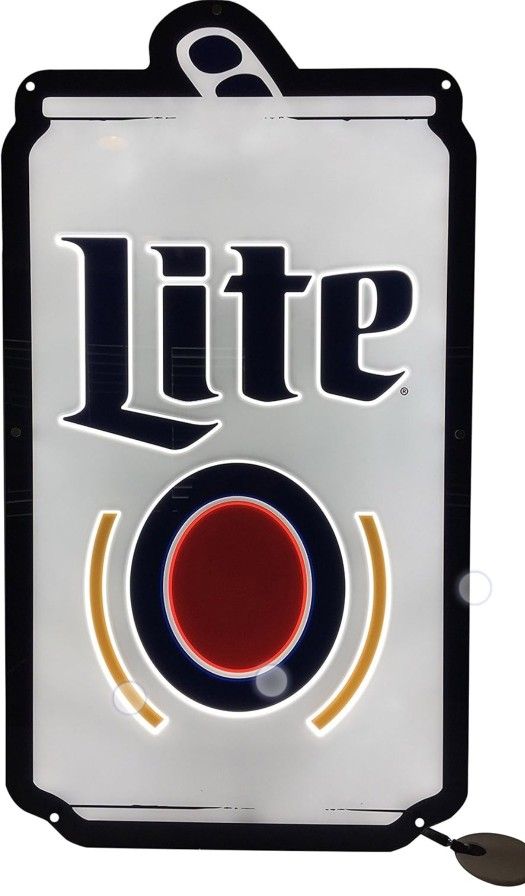 For The Man Cave: Cool Miller Lite Can Sign