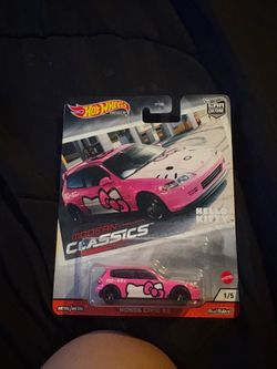 Hello kitty hot wheels & cool art car