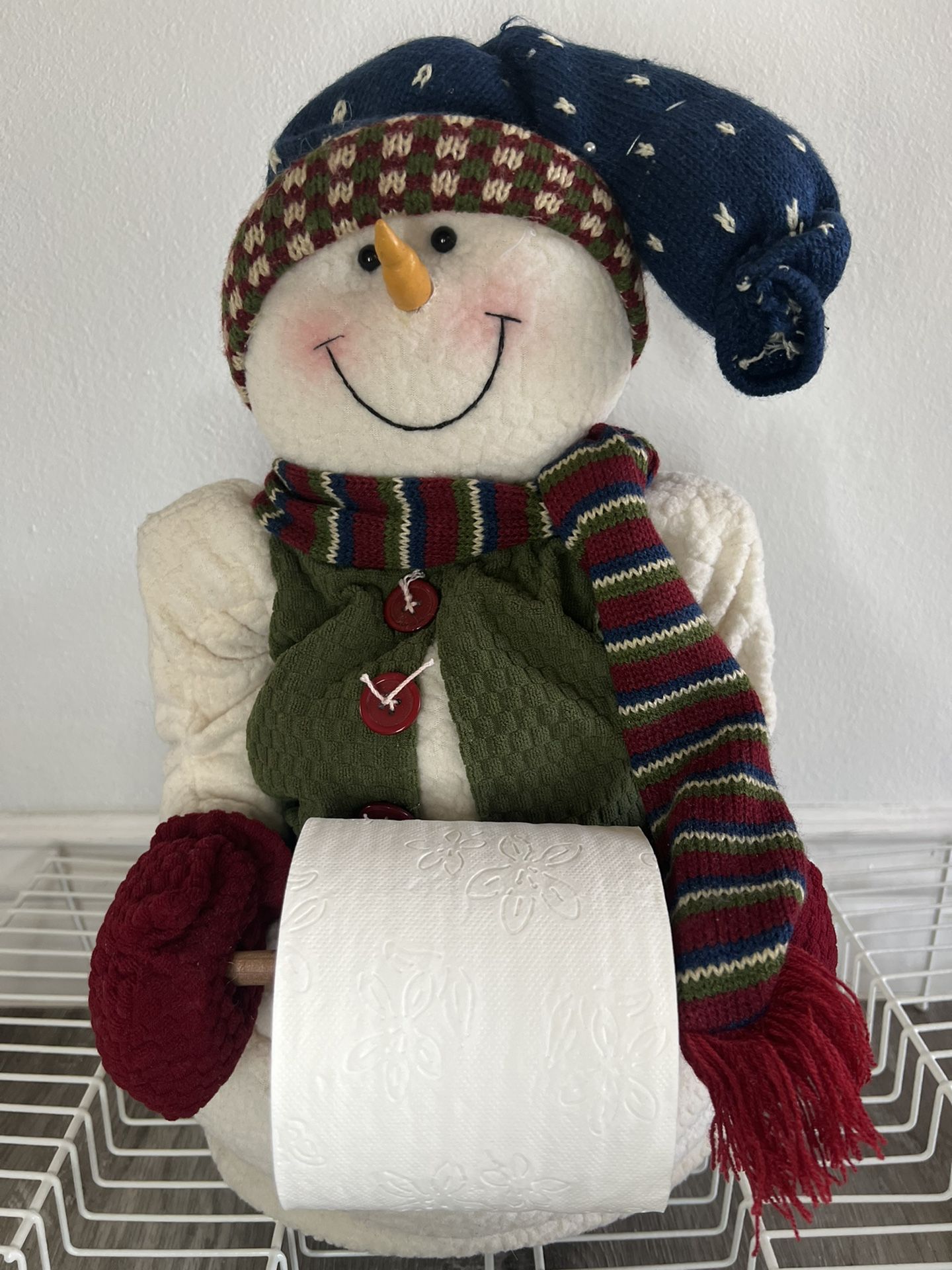 Snowman Toilet Paper Holder $10