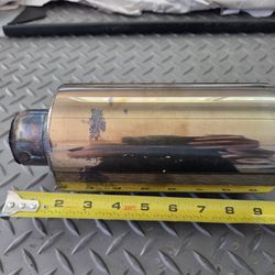 Jdm short 2" muffler stainless - free