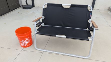 Folding aluminum chair Dimensions: 44" wide x 33" High x 17.25" Deep $25 EACH I Have 2 Left