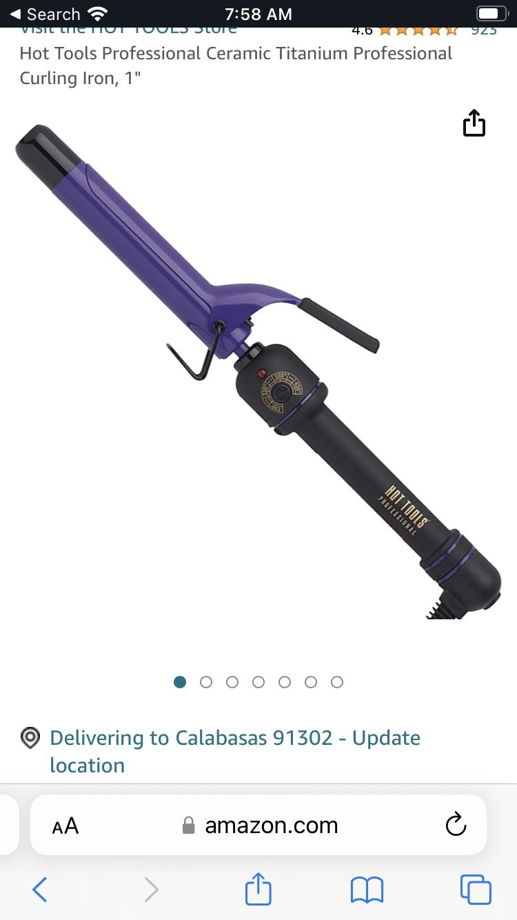 New In Box Curling Iron 