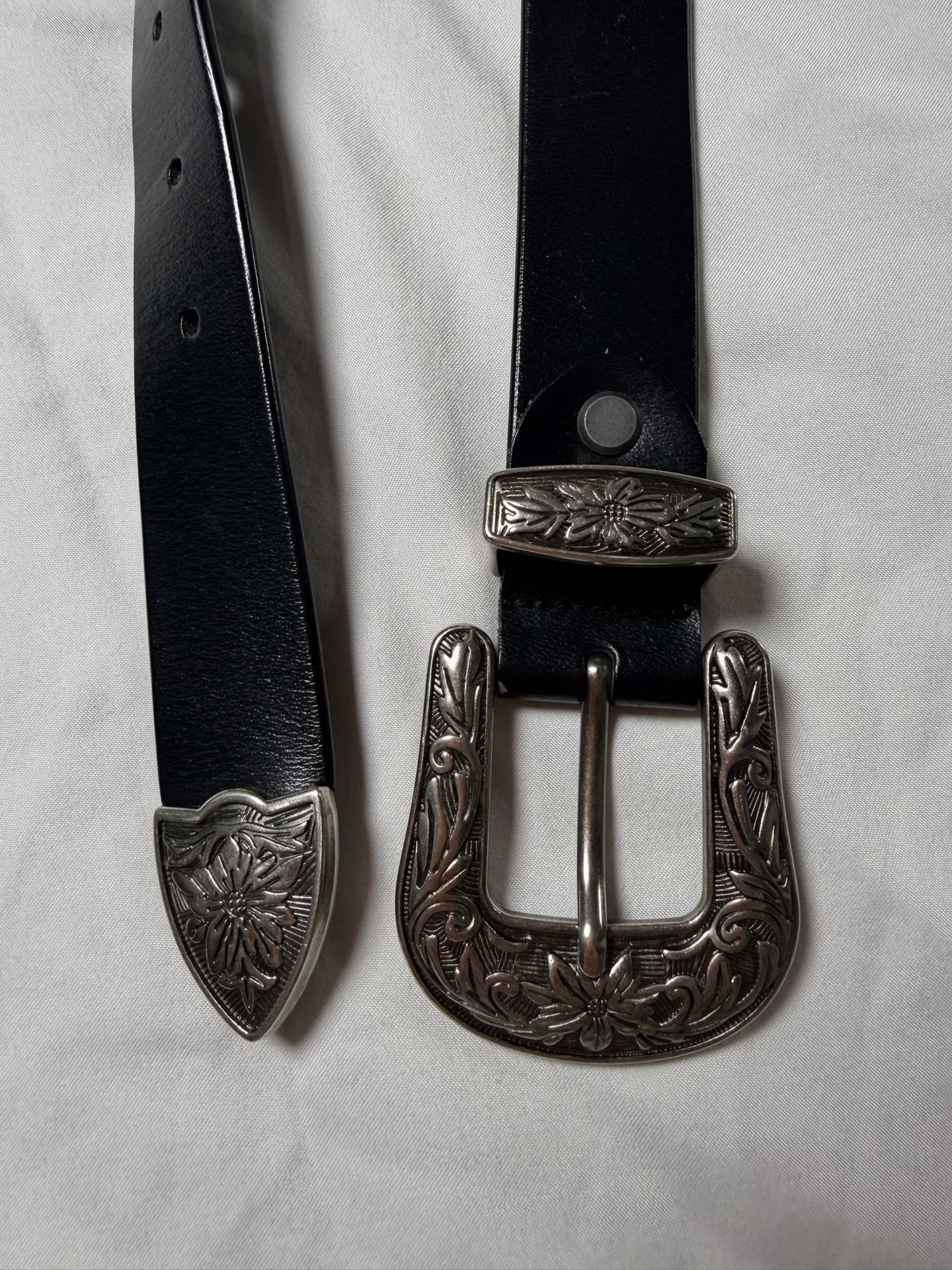 Black Leather Belt