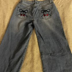 Straight Leg Blue Jeans Size 9