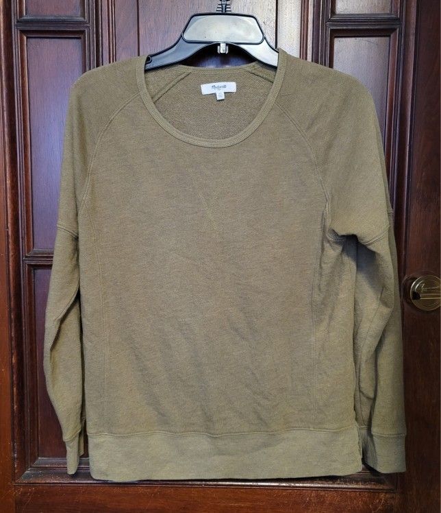 Madewell Textured Sweatshirt Caramel Size XS
