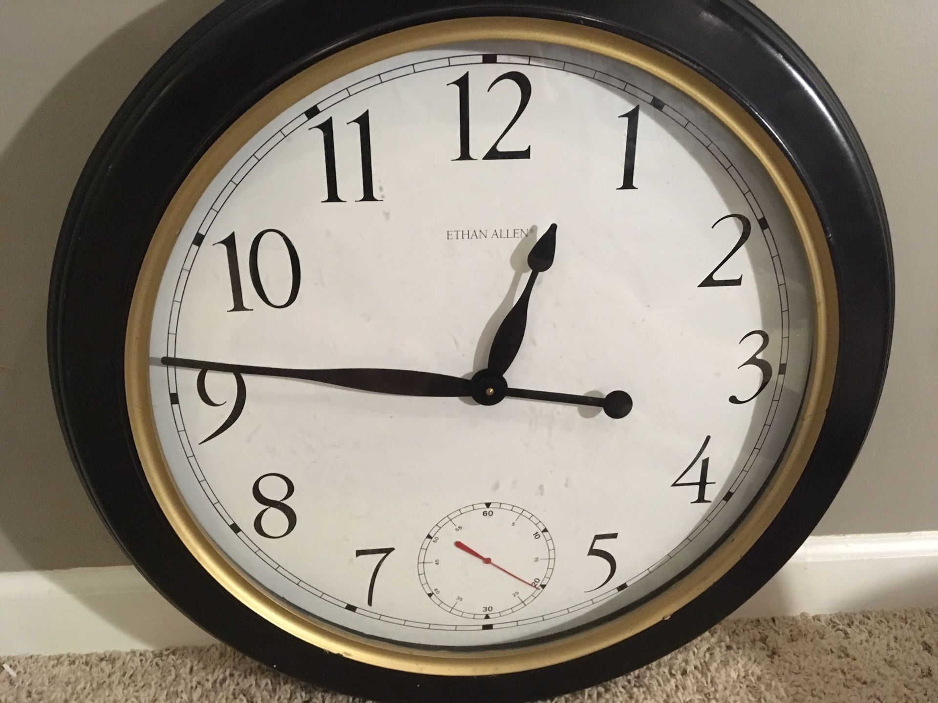 Ethan Allen Wall clock