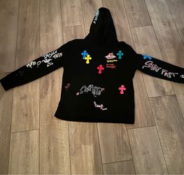 Colorful cross hoodie