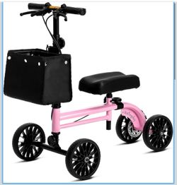 Steerable Foldable Knee Scooter Walker