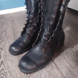 Leather Combat Boots