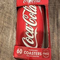 New 60 Dispensable Coca Cola Coasters 