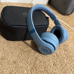 Blue headphones