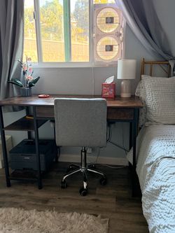 Desk and chair