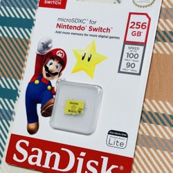 NEW SanDisk 256GB microSDXC Micro SD Card for Nintendo Switch SDSQXAO-256G-GNCZN
