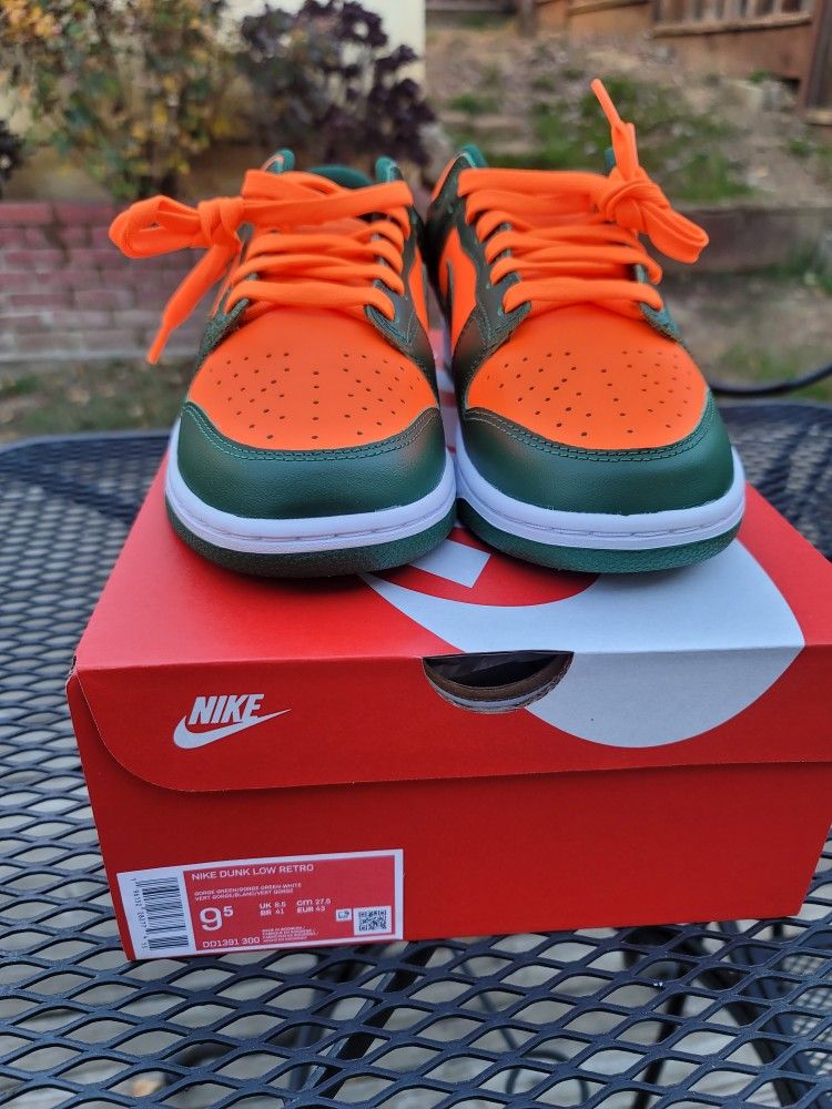Dunk Low Miami Hurricanes 9.5