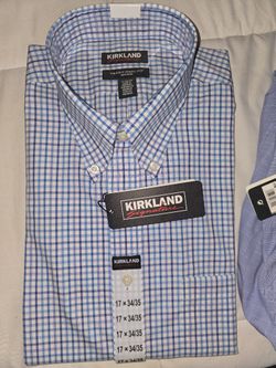 Kirkland Signature Men's Dress Shirts. 17.5×34/35