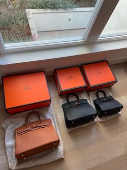 Authentic lot Hermes 3 Bags With box And Dust bag