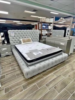 New queen bed frame