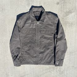 Abercrombie & Fitch Vegan Suede Zip Up Jacket