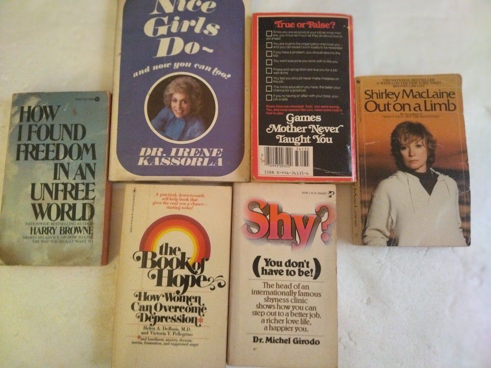 Bundle of (6)books Women's self-help 1 hardcover 5 paperbacks