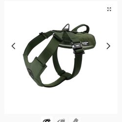 Modern Icon Patrol Dog Harness And 1.5 Rigid Collar Size Large
