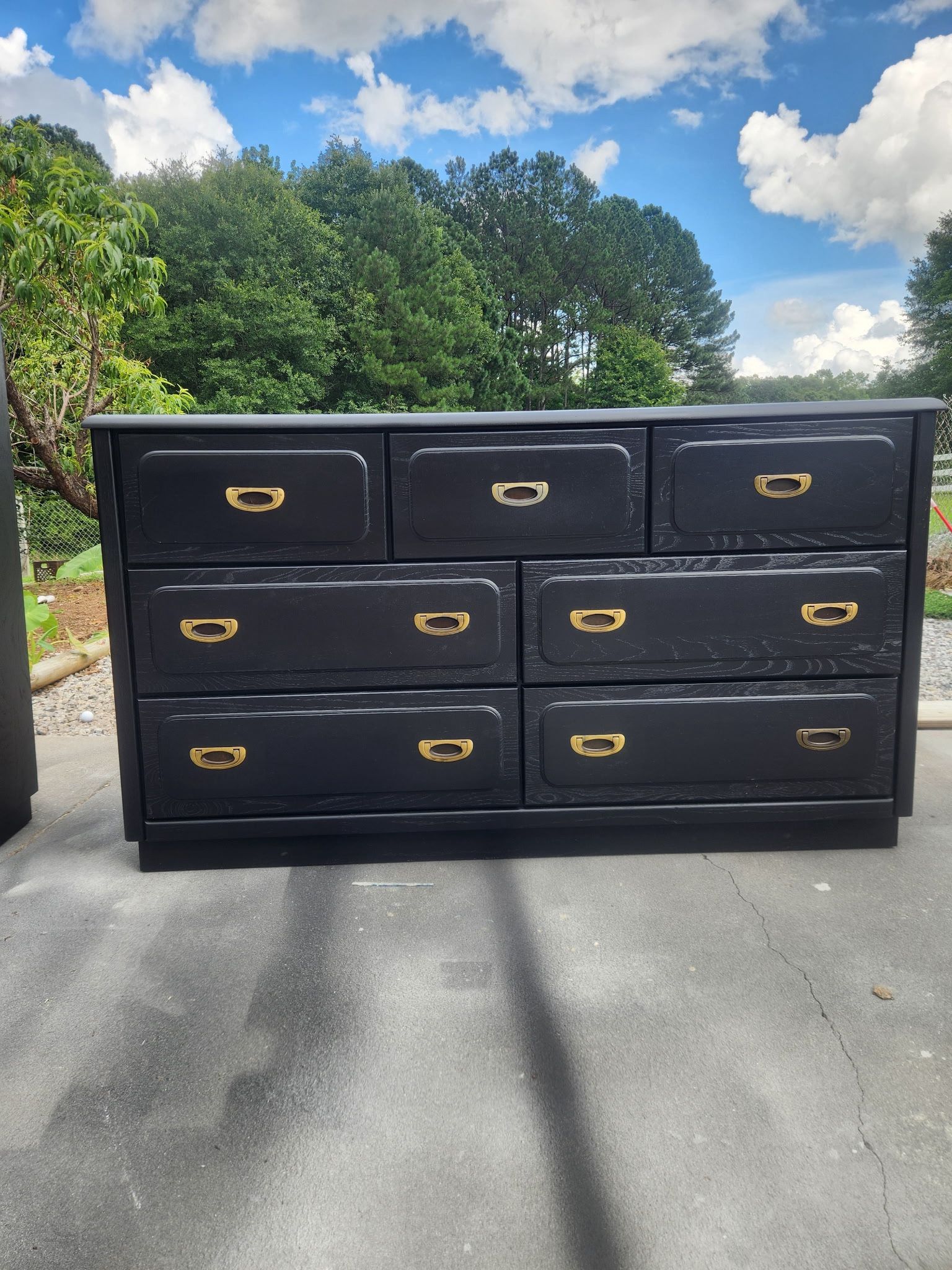 Black Dresser And Headboard