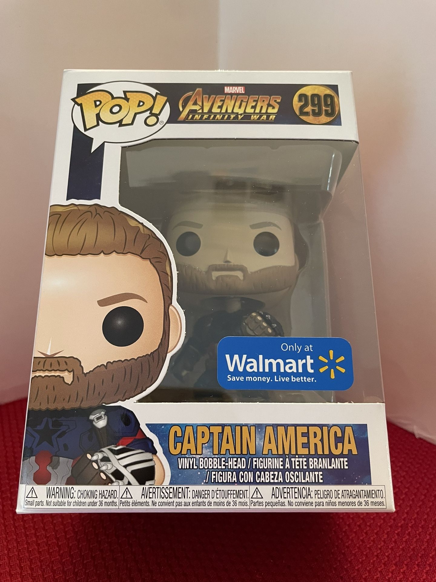 Funko Pop Marvel Captain America Avengers Infinity War Walmart Exclusive