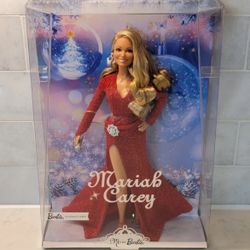 Barbie Mariah Carey Holiday Signature Christmas Doll Red Dress