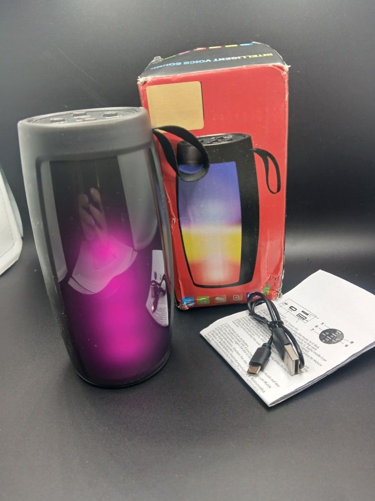 Portable Bluetooth Speaker with LED Lights – New
