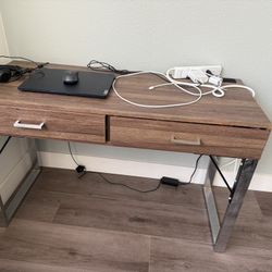 Computer Desk - Solid Wood With Office Chair