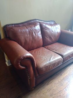 Leather love seat from Ashleys