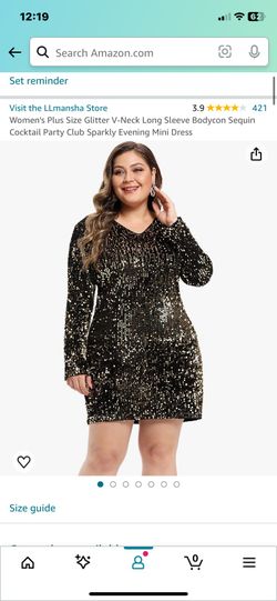 NEW Formal Sequin Dress Plus Size XXL